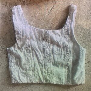 White Lace Kids Tank Top